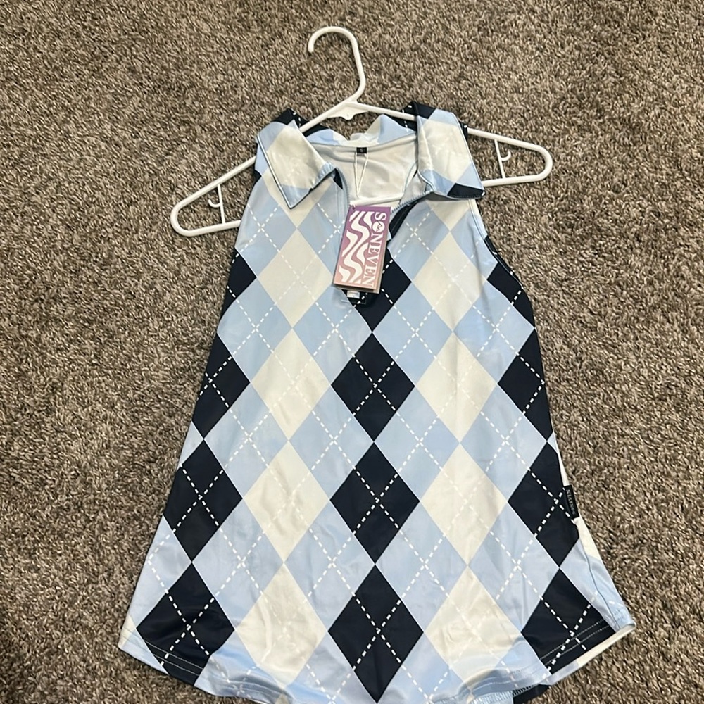 Golf collared tank top